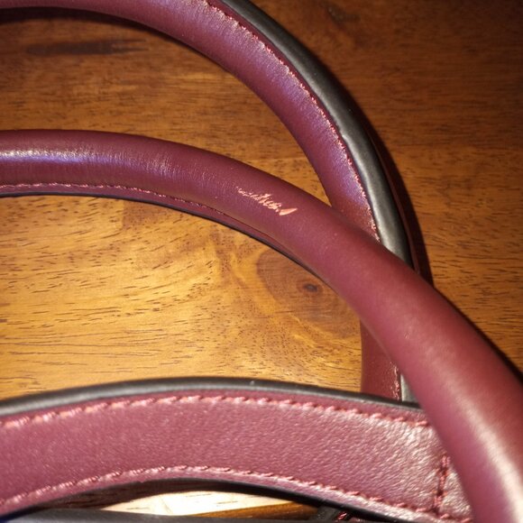 Kendall & Kylie "Katherine" maroon leather satchel NWT - Picture 10 of 11